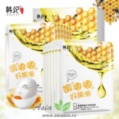 ( 4590 ) Маска тканевая на лицо с экстрактом меда " Hankey honey smooth hydrating facial mask " - увлажнение