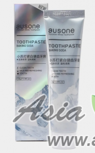( 1601 ) Зубная паста " AUSONE " с активированным углем и пищевой содой - отбеливание