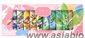( 0490 )  Набор натуральных увлажняющих кремов для рук с экстрактом растений " Xunfuji " - подарочная упаковка