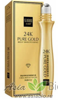 ( 1149 ) Сыворотка-роллер для век " Senana 24K Pure Gold "  с золотом 24К