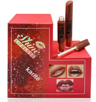 Блеск для губ с блесками " Karite Shine LipGloss " - тона в описании