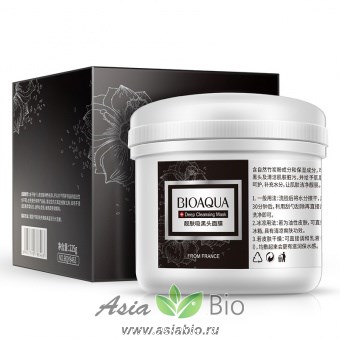 (8463)BioAqua Deep Cleansing Mask очищающая увлажняющая маска с бамбуковым углем (Wash-Off смываемая)