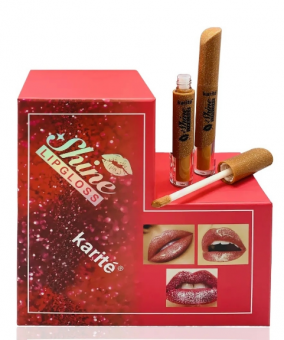 Блеск для губ с блесками " Karite Shine LipGloss " - тона в описании