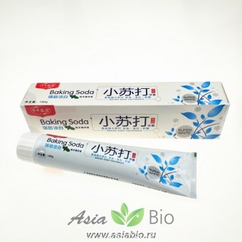 ( 0186 ) Зубная паста без фтора с морской солью " Signal Fluoride Ваking Soda" 180 грамм  - укрепляющая десны