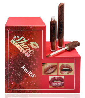 Блеск для губ с блесками " Karite Shine LipGloss " - тона в описании