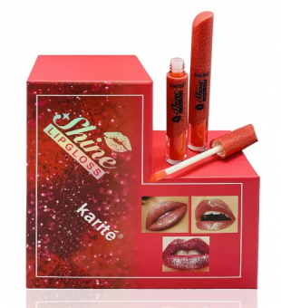 Блеск для губ с блесками " Karite Shine LipGloss " - тона в описании