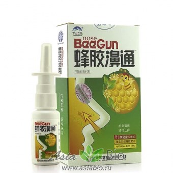 ( 3008 ) Спрей для носа " Beegun" с прополисом и ромашкой