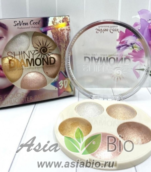 ( 2800 ) Палетка хайлайтеров " Diamond Blush Highlight 3D "