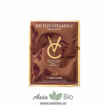 ( 0717 ) Маска тканевая на лицо " VHA  VC CLEAR WATER LIGHT MUSCLE MASK " с экстрактом облепихи, витамином С и протеином дрожжей - антиоксидантная , омоложение