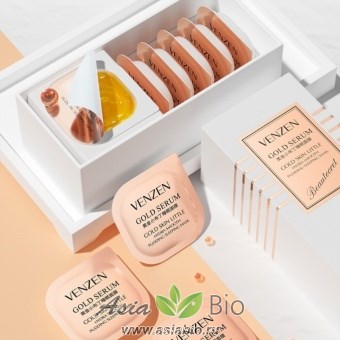 ( 9514) Ночная Золотая маска для сна Gold Serum Skin Little " Venzen " - увлажнение,  питание, подтягивание кожи лица
