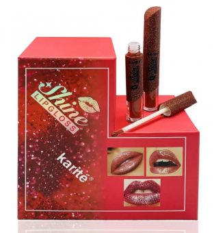 Блеск для губ с блесками " Karite Shine LipGloss " - тона в описании