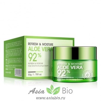 (2836) Крем -гель " BIOAQUA " для лица и шеи "Алоэ Вера 92 %"- увлажняющий