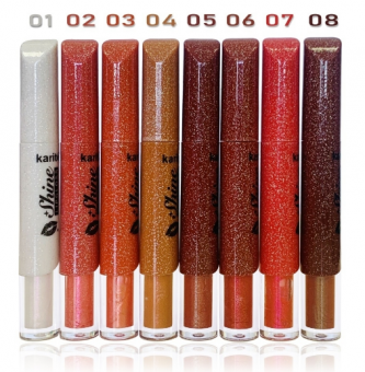 Блеск для губ с блесками " Karite Shine LipGloss " - тона в описании