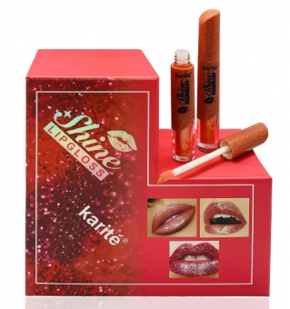 Блеск для губ с блесками " Karite Shine LipGloss " - тона в описании