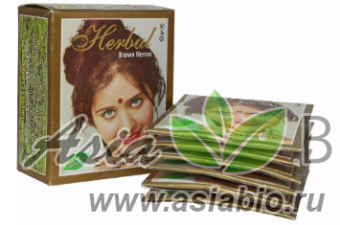 ( 0051 ) Хна для волос " LIGHT BROWN Henna " Индия - коричневая
